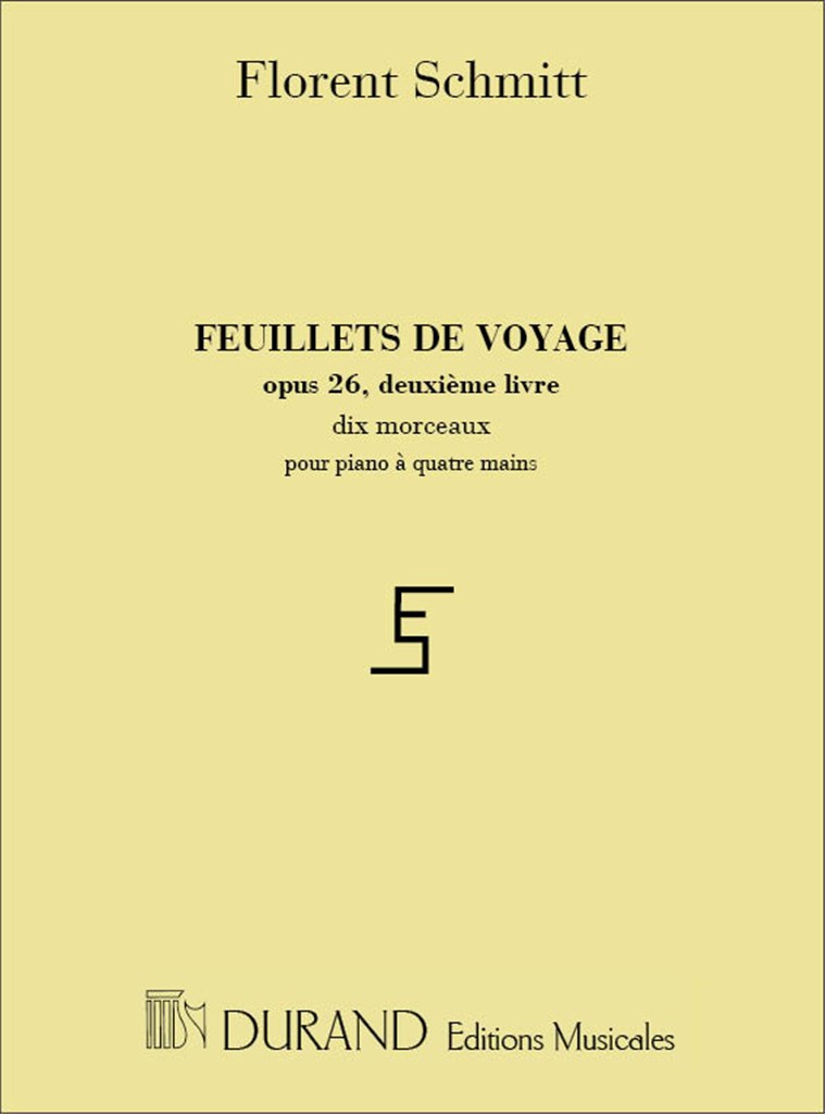 Feuillets De Voyage Opus 26 - II Livre